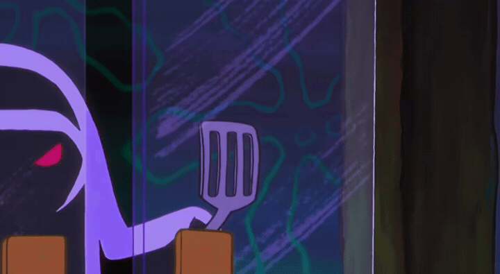 Spatula Close-Up - looping Hash Slinging Slasher GIF